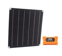 YWBL-WH Kit de Panel Solar Panel Solar Inteligente de Silicio Monocristalino 25W 20V con Controlador 10A Accionamiento Directo sin Batería para Usuarios de Jardín, Cobertizo, RV Al Aire Libre