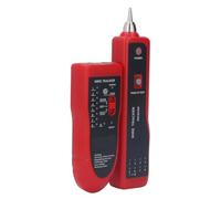 YWBL-WH Kit de Rastreo de Cables Probador de Cables ABS con Auriculares Prueba de Secuencia de Línea de Sensibilidad Ajustable para Mantenimiento de Líneas Telefónicas Solución de Problemas de Redes y