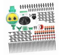YWBL-WH Kit de Riego de Goteo de Riego de Plantas de Riego de Bricolaje Boquillas Mistros Dropers 40 Metros Tubo Garden Patio de Césped (Tubo y temporizador de 40m)