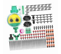 YWBL-WH Kit de Riego de Goteo de Riego de Plantas de Riego de Bricolaje Boquillas Mistros Dropers 40 Metros Tubo Garden Patio de Césped (Tubo y temporizador de 30 m)