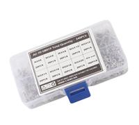 YWBL-WH Kit de Tornillos y Tuercas M3 de Acero Inoxidable 304, 340 Piezas, Cabeza Plana Avellanada Phillips, con Estuche