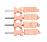 YWBL-WH Kit Hotend de 4 Piezas, Reemplazo de Boquillas Totalmente Metálicas para Impresora 3D con Boquillas Desmontables Rápidas de 0,25 Mm, 0,4 Mm, 0,6 Mm y 0,8 Mm, a Prueba de Altas