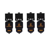 YWBL-WH Kit Hotend para P2S Boquilla de Acero Endurecido de 0,2 Mm y 0,4 Mm Rotura de Calor Totalmente Metálica con Bloque Calefactor Preensamblado para Mini Impresoras H2S H2D A1 A1
