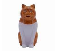 YWBL-WH Lámpara de Mesa para Gatos, Luz Nocturna Regulable Recargable por USB con Efecto de Sonido, Lámpara de Noche con Control Táctil de Temperatura de 3 Colores para Sala de Estar y Dormitorio