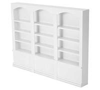 YWBL-WH Librería para Casa de Muñecas, Mini Estantería de Madera para Casa de Muñecas, Mano de Obra Fina, Muebles de Juguete Niños (White)