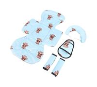 YWBL-WH Linero de Enfriamiento de Refrigerador para Cochecito para Niños Pequeños, Almohadilla de Enfriamiento del Cochecito de bebé con Soporte para la Cabeza y la Cintura, Cobertura (BLUE)