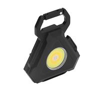 YWBL-WH Linterna Magnética de Bolsillo COB, Mini Linterna con Llavero COB 7 Modos de Luz 500 Lm Carga USB Luz de Bolsillo Portátil LED Linternas Pequeñas y de Mano