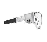 YWBL-WH Llave Ajustable de Mandíbula Ancha, Llave de ángulo Recto de Acero CR V con Apertura de Mandíbula de 4,1 Pulgadas para Reparación de Automóviles y Espacios Reducidos (BLACK)