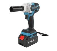 YWBL-WH Llave de Impacto Inalámbrica, Motor sin Escobillas, Pistola de Impacto, Destornillador Eléctrico, Batería de Litio, Kit de Taladro Eléctrico Recargable, Herramientas (Enchufe de la UE