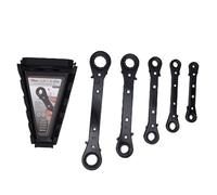 YWBL-WH Llave de Trinquete de Doble Extremo, Trinquete Reversible de 12 Puntos, Acero CR V Forjado, con Bidireccional, para Proyectos de Artesanía Automotriz de Motocicletas