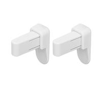 YWBL-WH Localización de Palanca de la Puerta a Prueba de Niños Lock de Seguridad para Bebés Seguro para Niños Pequeños, sin de Puertas de Perforación para a Prueba de Mascotas, 2 Piezas