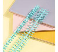 YWBL-WH Lomos de Encuadernación con 30 Orificios, 10 Carpetas de Anillas de Plástico para Cuadernos, Diámetro de Anillo de 12 Mm, Capacidad para 85 Hojas para Papel A4, A5, A6, (10PCS)