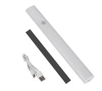 YWBL-WH Luz de Noche LED Magnética, Lámpara de Gabinete con Sensor de Movimiento Recargable para Uso en Armario y Dormitorio (1PC)