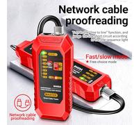 YWBL-WH M469A Comprobador de Cables de Red, Buscador de Señales Digitales, Herramienta Multifuncional para Rastreo de Cables y Pruebas de Líneas, Ideal para Técnicos (rojo)