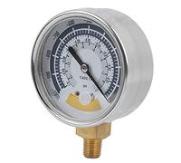 YWBL-WH Manómetro, Acero Inoxidable 304, Herramienta de Medición Precisa, 0 a 14 PSI, Ideal para Pruebas de Agua en el Hogar y Medición de Presión de Vacío