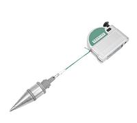 YWBL-WH Martillo para Alambre Magnético Profesional de Acero de Aleación, Herramienta de Medición Vertical de 6 Metros, Plateado, Seguro, Martillo para Alambre Magnético, con Pasadores de