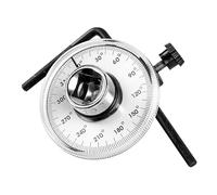 YWBL-WH Medidor de ángulo de 1/2, Llave Dinamométrica de Acero Al Cromo Vanadio de Alta Dureza con Esfera Transparente y Zonificación de 360 grados, para Mantenimiento de Automóviles y (SILVER)