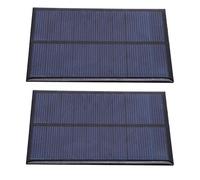 YWBL-WH Mini Panel Solar de 2 Piezas de 5 V, Módulo de Energía Solar de Polisilicio, Alta e 500 MA para Juguetes de Luces de Paisaje