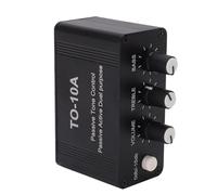 YWBL-WH Mini Preamplificador de Audio Estéreo NE5532 Amplificador de Auriculares con Control de Graves y Agudos Salida de Entrada de 3,5 Mm para Tocadiscos Altavoces de Audio para el Hogar