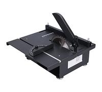 YWBL-WH Mini Sierra de Mesa 1200W Corte de Precisión de Alta Potencia Ángulo Ajustable de 0-90° con Diseño Deslizante para Carpintería Grabado Pulido Aleación de Aluminio (Enchufe europeo 220V)