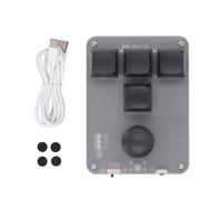 YWBL-WH Mini Teclado de 4 Teclas, Teclado Mecánico con una Mano, Teclado Macro Programable RGB, Consola Industrial Personalizada