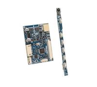 YWBL-WH Módulo de Controlador AV Controlador LCD de 2 Canales de 50 Pines para Pantalla de 7 a 10,1 Pulgadas con Brillo de 250 CD y Contraste 500:1 para Marcha Atrás de Automóvil y Timbre con Video