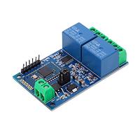 YWBL-WH Módulo de relé Bluetooth de Doble Canal, Interruptor Inalámbrico de Plástico de 12 V para Automatización del Hogar Inteligente y Control de Aplicaciones Móviles