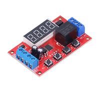 YWBL-WH Módulo de relé de 12 V Relé de Retardo de Tiempo Ajustable con Pantalla Digital LED 32 Funciones Memoria de Apagado de Carga de 10 A para Usuarios de Control de Bomba de Tira de Luz de Motor