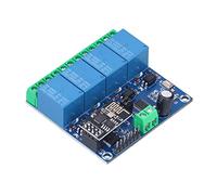 YWBL-WH Módulo de relé WiFi, Interruptor de relé de Control Remoto de 4 Canales con y Entrada de 12 V, 2 Modos de Trabajo, Puerto de Depuración UART para Automatización del Hogar Inteligente y (5V)