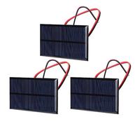YWBL-WH Panel Solar de 6 V Módulo de Energía Solar de Polisilicio 1 W 110 X 60 Mm con Cable de 30 Cm Alta Conversión para Luces de Césped Luces de Paisaje Cargador de Teléfono Celular