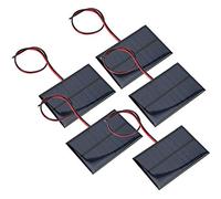 YWBL-WH Panel Solar Módulo de Panel Solar Policristalino 5 V 150 MA 0,75 W con Cable de 30 Cm 60 X 90 Mm para Proyectos de Carga de Bricolaje Electrónica de Aprendizaje Al Aire Libre y Dispositivos