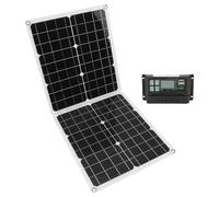 YWBL-WH Panel Solar Plegable Monocristalino 50W 2A 100A Controlador, Panel Solar Portátil para Caravana Camping Alta e Conversión