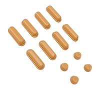 YWBL-WH Paquete de 8 Protectores para Asientos de Inodoro, Almohadillas Amortiguadoras de Poliuretano, Caída Silenciosa (BROWN)