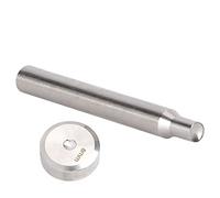 YWBL-WH Perforadora de Remaches de Acero Inoxidable, Herramienta de Ajuste de Remaches de Doble Cara de 8mm, Cabeza Plana para Bricolaje, Herramienta de Hardware Manual para Instalación de Botones