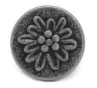 YWBL-WH Perilla, Perilla de Manija de Gabinete de Flores de Cobre Antiguo, Herrajes Decorativos de un Orificio para Cajones y Armarios, Tamaño 0,9x0,9x0,6 Pulgadas