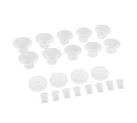 YWBL-WH Piezas de Repuesto para Extractor de Leche, Silicona de Grado Alimenticio, 22 Piezas de Válvulas de Pico de Pato e Inserciones de Brida para M5 13-21 Mm, Perfecto para Madres Lactantes