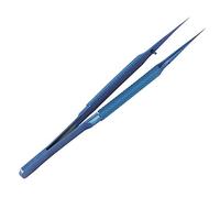 YWBL-WH Pinzas de Aleación de Ti, Pinzas de Microscopio de Punta Recta de Alta Precisión de 0,15 Mm, Antimagnéticas a Prueba de Corrosión para Reparación (Punta puntiaguda: 5,4 X 4, X 2,6 cm / 2,1