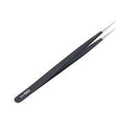 YWBL-WH Pinzas Resistentes a la Estática Pinzas No Magnéticas de Acero Inoxidable Cabeza Recta ESD 11 Punta de Precisión para Reparación de Electrónica de Laboratorio Manipulación Artesanal