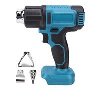 YWBL-WH Pistola de Aire Caliente con Batería de Iones de Litio Digital Pistola de Calor Inalámbrica con Pantalla LCD Temperatura Ajustable de 350 W 4 Velocidades de Flujo de Aire para