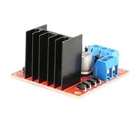 YWBL-WH Placa Controladora de Motor L298N, Controlador de Motor Paso A Paso de Puente H Dual de 5 V A 35 V 2 A con Disipador de Calor, Control de Dirección de Velocidad PWM para Automatización