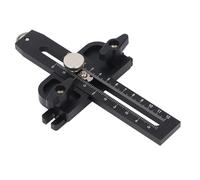 YWBL-WH Plantilla de Corte Delgada con Escala Imperial Métrica Dual y Diseño de Rodillo para Sierras de Mesa Sierras de Cinta Guía de Corte Rápido Aleación de Aluminio Incluye Pernos en