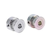 YWBL-WH Polea de Correa, 2 Piezas Polea de Correa de Distribución Polea de Dientes de Engranaje de Aleación de Aluminio 5 Mm de Diámetro Interior 20 Dientes Accesorios para Impresora