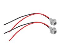 YWBL-WH Portalámparas Adaptador de Enchufe de Luz de Cobre de Goma 2 Piezas DC 12 V con Cable Resistente Al Calor Instalación Fácil y Suave para Reemplazo de Iluminación de Camión SUV RV