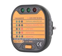YWBL-WH Probador de Enchufes Probador de Enchufes Eléctricos ABS Comprobador de Fallos de Red Compacto de 65x61x57 Mm para Inspección de Domésticos Electricistas y Usuarios de Bricolaje