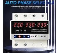 YWBL-WH Protector de Conmutación de Fase Automática, Medidor de Voltaje de Alto Rendimiento, Protección Ajustable contra Sobretensión y Subtensión, Adecuado para Equipos Industriales y Sistemas de