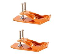 YWBL-WH Protector de Cubo de Tractor, 2 Protectores de Acero Al Carbono Resistentes con Tuercas y Pernos de Doble Bloqueo, para Eliminación de Hojas de Nieve y Esparcimiento de Grava