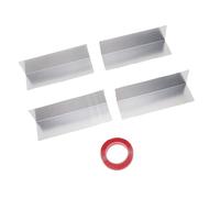 YWBL-WH Protectores de Sello para Puerta de Garaje, Tira de Aluminio Resistente a la Intemperie, Evita la Intrusión de Animales, Fácil Instalación para Uso en Interiores y Exteriores 5,91 X 1,77