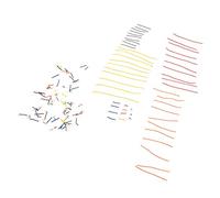 YWBL-WH Puentes de Placa de Circuito, Kit de Cables de Puente de Aluminio y Cobre con 140 Piezas en Longitudes Variadas para Creación de Prototipos Electrónicos