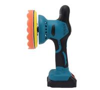 YWBL-WH Pulidora de Búfer Inalámbrica para Automóvil, Kit de Detalle Orbital Recargable de 8 Velocidades, 5500 RPM, 6 Pulgadas, con Batería de 1300 MAh para Pulido con Cera, Enchufe Estadounidense