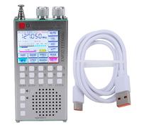 YWBL-WH Radio Portátil TEF6686 con Pantalla Táctil de 2,4 Pulgadas Bluetooth 5,0 DSP Reducción de Ruido para Radioaficionado y Recepción HiFi